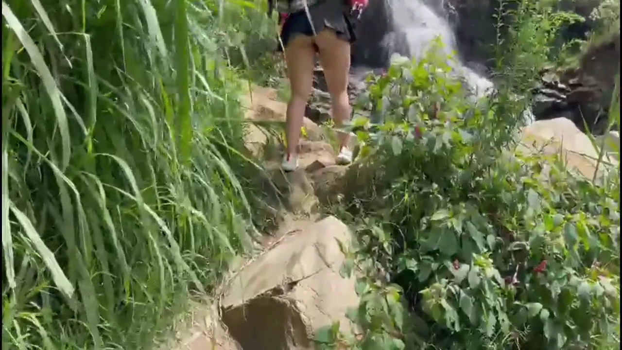 A Latina with a big butt has sex with her friend on a bicycle ride in public porn video